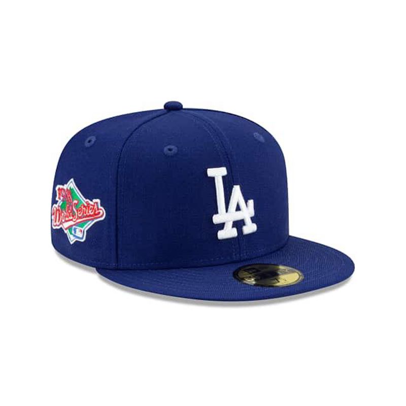 MLB Los Angeles Dodgers Green Paisley Undervisor 59Fifty Fitted (AJO7639) - Blue New Era Caps